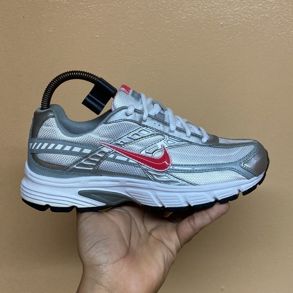 Nike Initiator Women’s Running Sneakers “White Metallic Silver Pink” - Picture 4 of 17